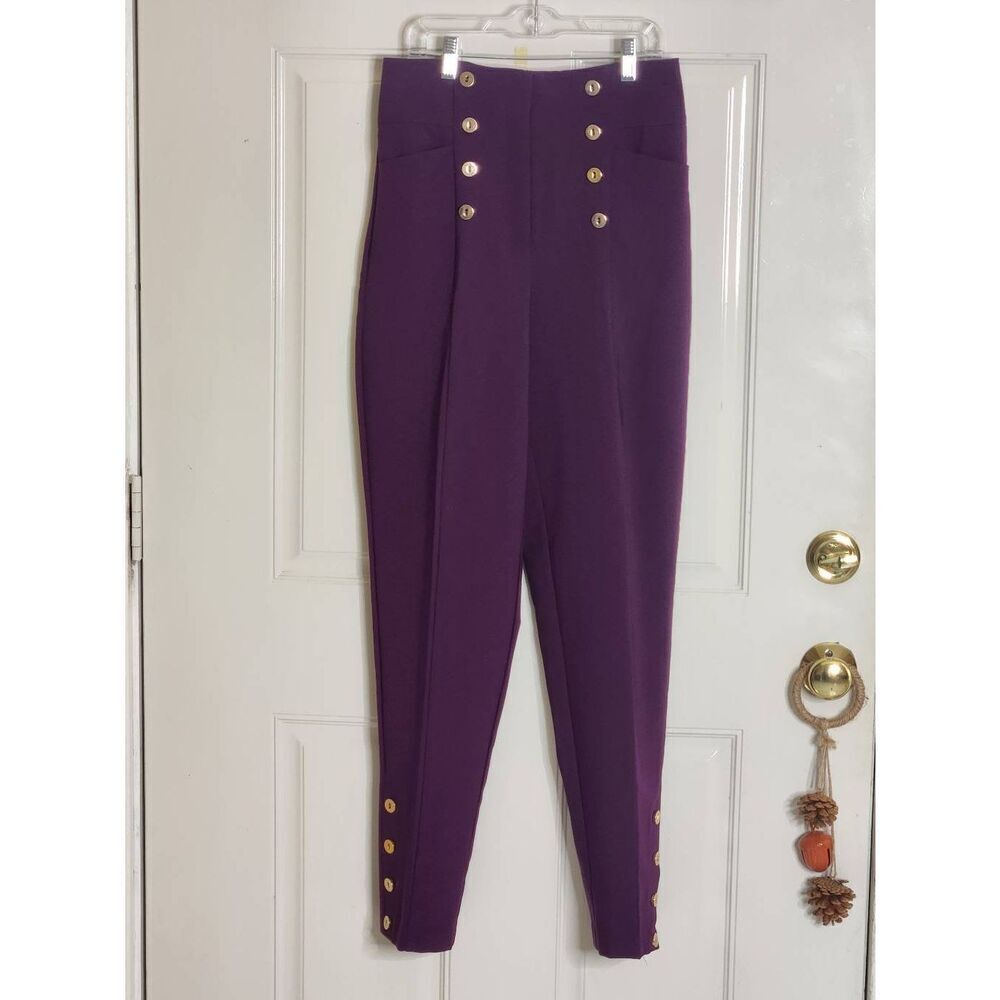 7th avenue New York & Company purple dress pants straight women's size 2